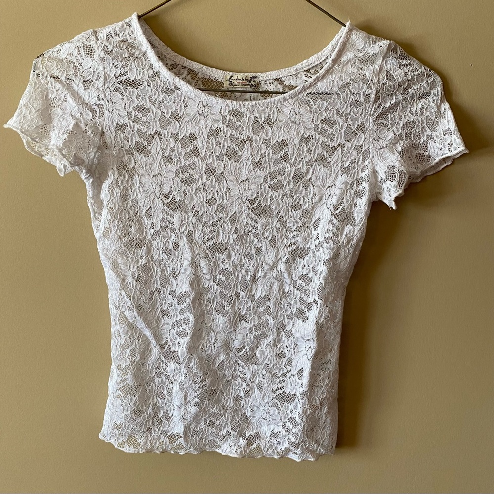 Free People Lace Top